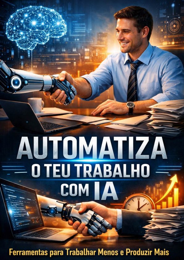 Capa: Automatiza o Teu Trabalho com IA Ferramentas para Trabalhar Menos e Produzir Mais